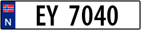 Trailer License Plate